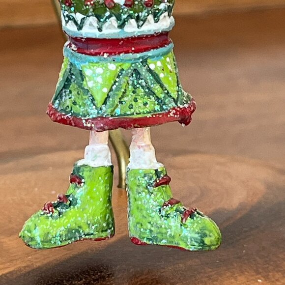 Department 56 Krinkles Patience Brewster Mini Fashion Ornament Green Glove 36613 - Picture 6 of 9